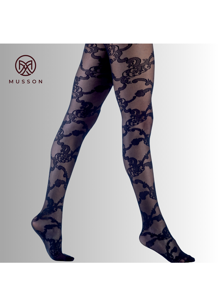 Desenli Külotlu Çorap